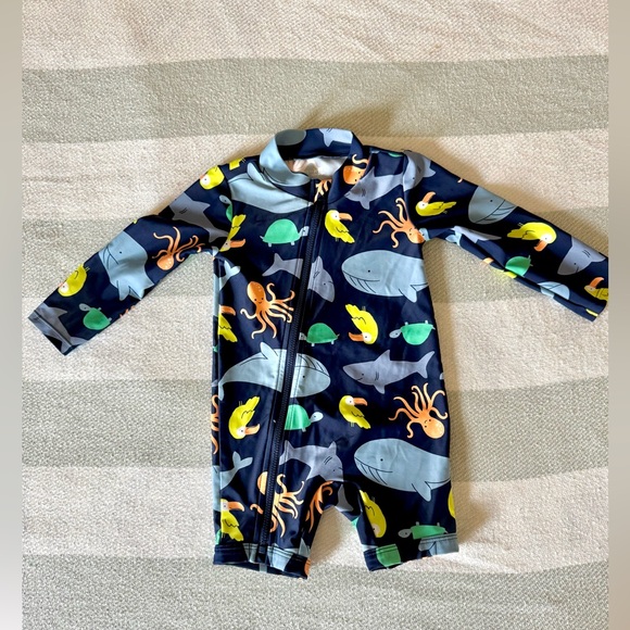 Toddler/Baby Zip Swim One Piece 12 month - Picture 1 of 1